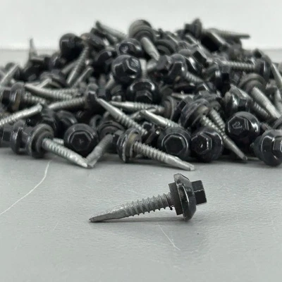 Sujetador Atlas METAL TORNILLOS PARA TECHOS - METAL ULTIMATE - Negro 1.5" 5lbs 250 unidades Foto 1 de 4