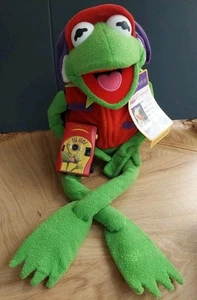NUOVO peluche natalizio Macy’s KERMIT The FROG-TOGRAPHER 26” con fotocamera ed etichette 2002 - Foto 1 di 12