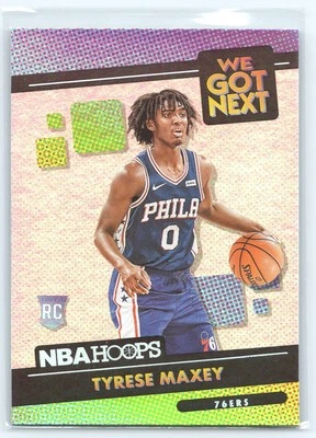 2020-21 Panini Hoops We Got Next Holo Tyrese Maxey Rookie Philadelphia 76ers #21 - Image 1 of 2