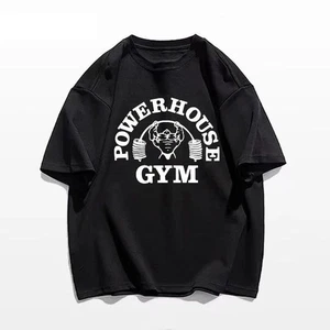 Verano Gimnasio Camisetas Algodón Gran Tamaño Unisex Camiseta Estampado Gráfico Camiseta Deportiva - Imagen 1 de 16