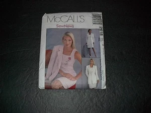 McCalls Muster 2618 Misses halb tailliertes Kleid und gefütterte Jacke 8, 10, 12 UNC - Bild 1 von 3