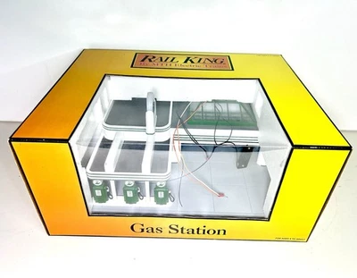 MTH  Rail-King Esso Operating GAS STATION #30-9106 ~ O-Gauge ~ NEW - Image 1 of 4