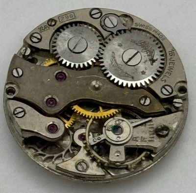 19.6mm Rotary Peseux P 60 Manual Wind Watch Movement Swiss Vintage PARTS SPARES - Image 1 of 4