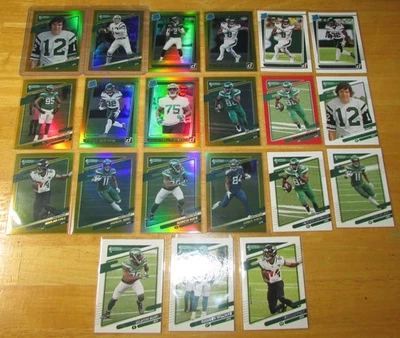 2021 Donruss NY Jets Team Set Lot Premium Gold Press Proof Joe Namath, Z. Wilson - Image 1 of 4