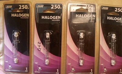 4 Feit Electric 250w Double Ended T3 Quartz Light Bulb - Image 1 of 2