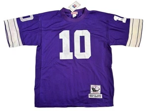 NWT Mitchell & Ness Fran Tarkenton #10 Vikings Jersey Size 50 XL Throwback NFL - Picture 1 of 5