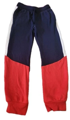 H&M 男孩 7 码红色白色蓝色经典慢跑运动裤 vguc 秋冬 — 第 1/2 张图片