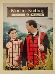 Modern Knitting Magazine - Okt/Nov 1965 - Maschinenstrick - Damen Kapuzenpullover - Bild 1 von 4