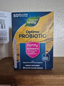 Probiótico para mujer Nature's Way Fortify Optima 30 cápsulas EXP07/26 salud intestinal 🍒 - Imagen 1 de 6