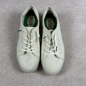 Hey Dude Mens Cody Canvas White/Stucco 11 - Picture 1 of 7
