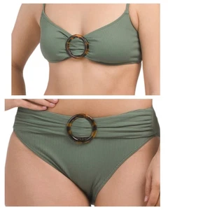 Neu mit Etikett Summersalt gerippter Fern-Bikini Wanderlust Größe 16 - Bild 1 von 5