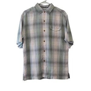 Tommy Bahama Medium kariertes geknöpftes Herrenhemd Original Fit - Bild 1 von 5