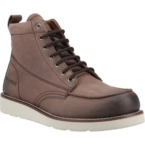 Jack & Jones Toronto Leder Herren Braun Stein Stiefeletten - Bild 1 von 2