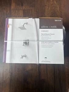 NEU Inbus + Roth Wanne & Dusche Wasserhahn Set Gebürstetes Nickel Finish Chesler #2517114 - Bild 1 von 1
