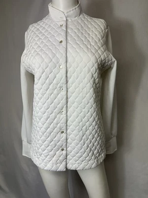 CHAQUETA LIGERA VINTAGE LEE MAR BLANCA TALLA 12 Desfile Tejido Abotonado Foto 1 de 3
