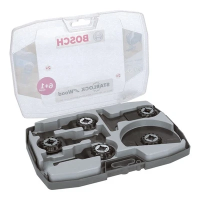 Bosch Starlock Wood Working Multi-Tool Blade Set 7 Piece 2608664623 - Image 1 of 4