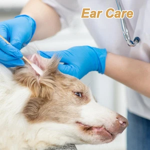 200Pcs Dog Cotton Buds Ear Cleaning Swabs, Dog Ear Budss Large 15CM Extra Lar... - Picture 1 of 12