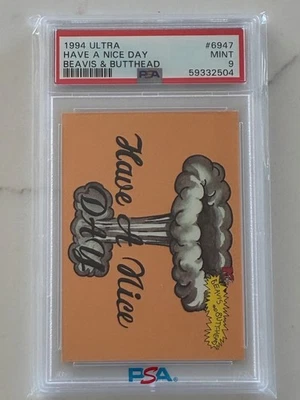 1994 Fleer Ultra MTV's Beavis & ButtHead #6947 HAVE A NICE DAY - PSA 9 Mint - Image 1 of 3
