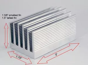 Disipador térmico electrónico de aluminio refrigeración térmica chip IC aleta radiador semiconductor - Imagen 1 de 8