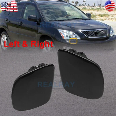 Cubierta de boquilla de pulverización de lavadora de luz de cabeza de coche para Lexus RX330 RX350 RX400h 2006-2009 Foto 1 de 4