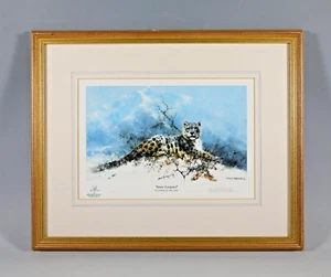 David Shepherd "Snow Leopard" Signed Limited Edition Print 40/70 - Picture 1 of 5
