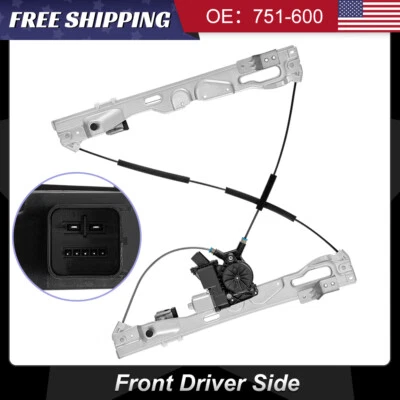 Power Window Regulator w/ Motor for Ford F-150 2011 2012 2013 2014 Front Left - Image 1 of 4