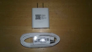 Motorola Moto E4 USB Wall Charger SPN5947A & TYPE A to micro-USB Cable #SKN6462A - Picture 1 of 6