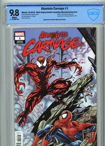 Absolute Carnage #1 (Marvel 2019) | 9,8 casi nuevo/nuevo | Bagley 1:100 error de fabricación - Imagen 1 de 6
