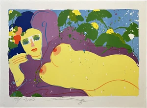 Walasse Ting Grape Flavor Exotic Nude Signed Lithograph - Picture 1 of 8