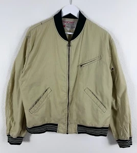 Rare Vintage 60/70's CHEVIGNON CONQUEST JACK Union Made Bomber Jacket Beige Sz L - Picture 1 of 19