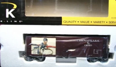 ✅K-LINE BY LIONEL CHESAPEAKE OHIO HISTORICAL WOOD SIDE REEFER CAR! O SCALE C&O - Image 1 of 2