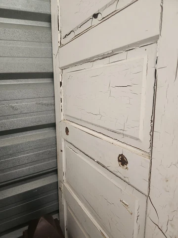 ANTIQUE VINTAGE 5 PANEL INTERIOR DOOR  32 x 82.5 PAINTED WE SHIP!!!!! Cover