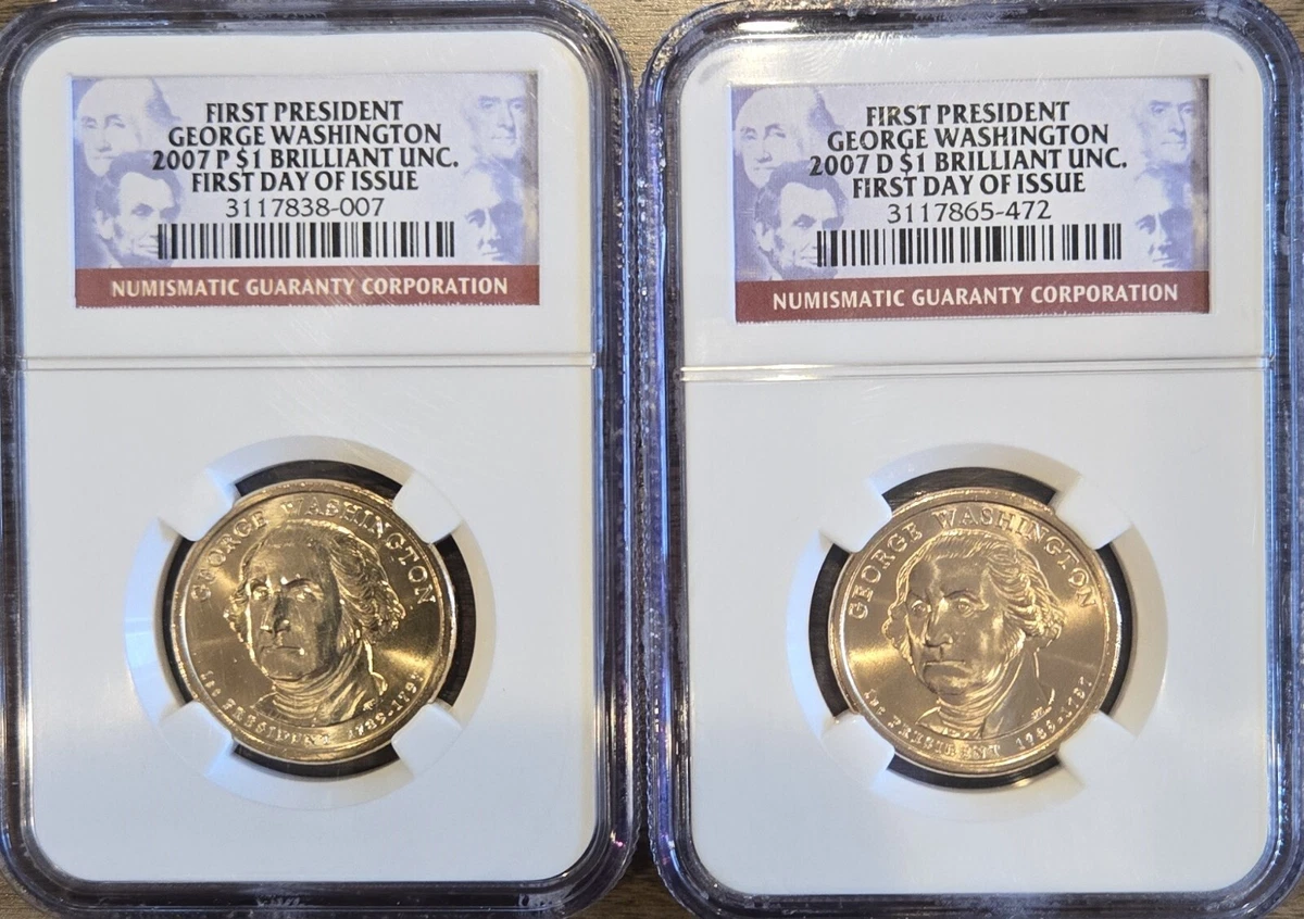 ★アンティーク★ アメリカ　2007 $1 4pc 大統領ドル セット ★ SilverTowne - 2007 S 4pc Presidential Dollar Proof Set
