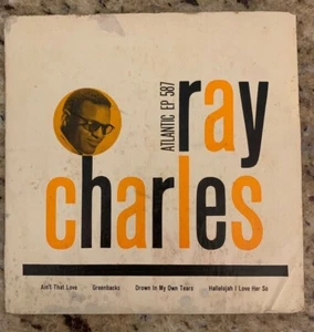 Ray Charles EP 45-W/PS "Ray Charles" Atlantic 587 RARE VG++ Vinyl - Picture 1 of 3