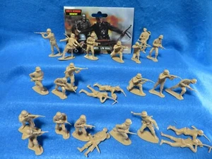CLASSIC TOY SOLDIERS- AIRFIX & MARX WWII German Toy Soldiers (54MM) 24 in 12 TAN - Picture 1 of 2