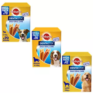 More details for pedigree dentastix small medium large daily chews for dogs