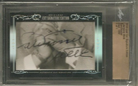2014 Leaf Cut Signature Edition LAWRENCE WELK Cut Auto 1/1 Bandleader Autograph Cover