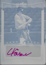 2014 Leaf Perfect Game Showcase Auto Printing Plates Cyan #ACK2 Connor Kaiser /1