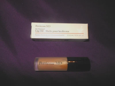 PERRICONE MD NO MAKEUP LIP OIL "LYCHEE" PINK 0.18 OZ FULL SIZE NEW IN BOX - Image 1 of 4