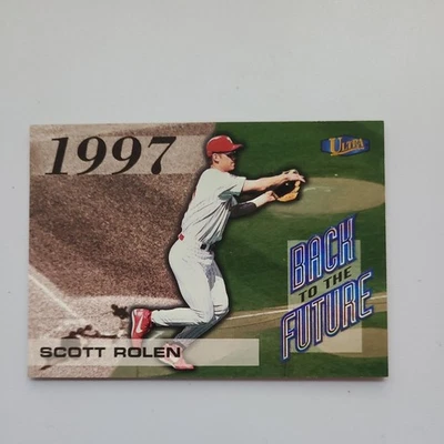 1998 Fleer Ultra Back to the Future SP #6BF Scott Rolen 辛辛那提红人队名人堂 — 第 1/4 张图片