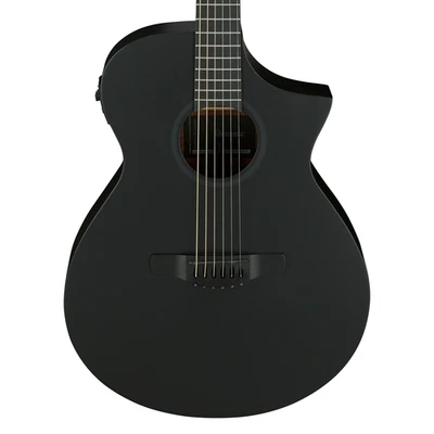 Used Ibanez AEWC621 Acoustic-Electric Guitar - Black Out - Image 1 of 4