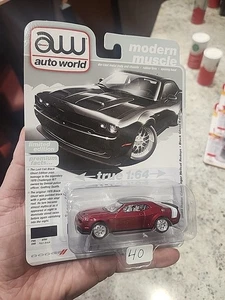 Auto World ULTRA RED CHASE 2023 Dodge Challenger Hellcat Redeye Black Ghost 1:64 - Picture 1 of 5