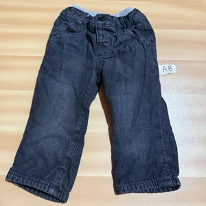 Baby Boy Infant Jeans 3-6 Months Dark Blue Pull On Denim Bottoms Pockets - Picture 1 of 5