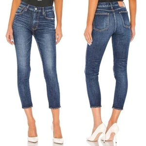 Moussy Vintage Cameron Skinny Jeans dunkelblau Gr. 27 High Rise Japanese Denim - Bild 1 von 13