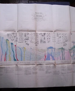 1857: Aus ATLAS F.C.MARMOCCHI."IDEALER SPALT DER ERDE" Blatt Cm 58x84. - Bild 1 von 4