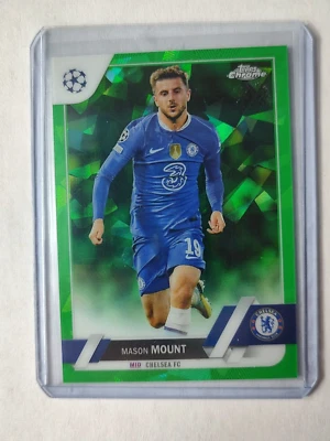 2022-23 Topps Chrome Sapphire UCL Chelsea Man United Mason Mount Green #70/70 - Image 1 of 2