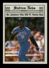 1990 Stadium News o Jackson Hits 500 Ft Home Run Near Mint / Mint Sharp Card