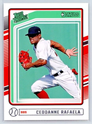 2024 Donruss - Ceddanne Rafaela - Boston Red Sox - Prospect - #128 - Image 1 of 2