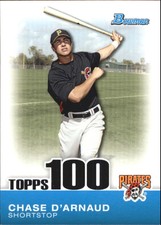 2010 Bowman Baseball Topps 100 Prospects #TP-87 Chase D'Arnaud 