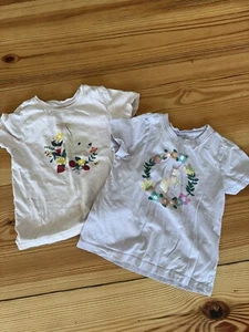 Hanna Andersson Girls T-shirt Size 5 Lot Of 2 - Picture 1 of 3